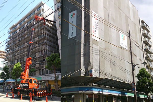 ＜尼崎市＞高層分譲マンションの大規模修繕工事新築画像